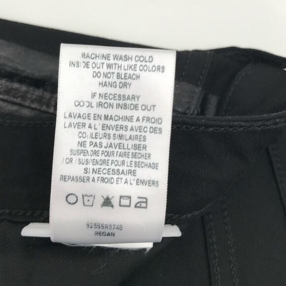 Joe's Black Waxed Side Stripe Regan Flawless The Charlie High Rise Skinny 31 - Picture 8 of 8